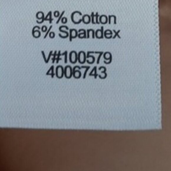 COLDWATER CREEK / Natural Fit Bootcut Leg Pants Tan Cotton Blend Sz 10 Flawed - Picture 14 of 15